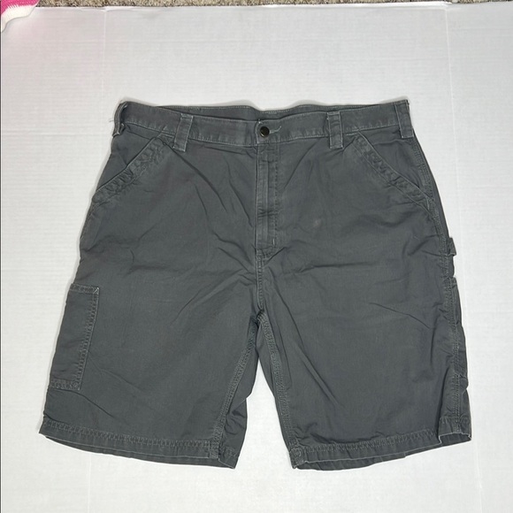 Carhartt Men's Canvas Work Shorts Gray 40Waist - Picture 1 of 5